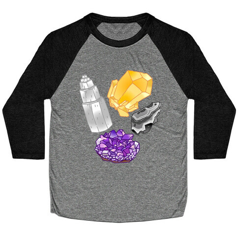 Enby Crystals Baseball Tee