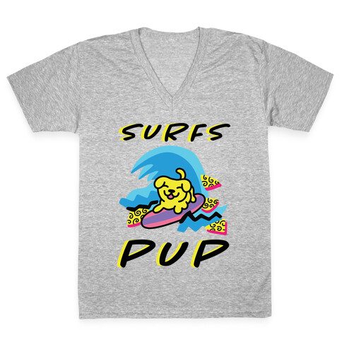 Surfs Pup V-Neck Tee Shirt