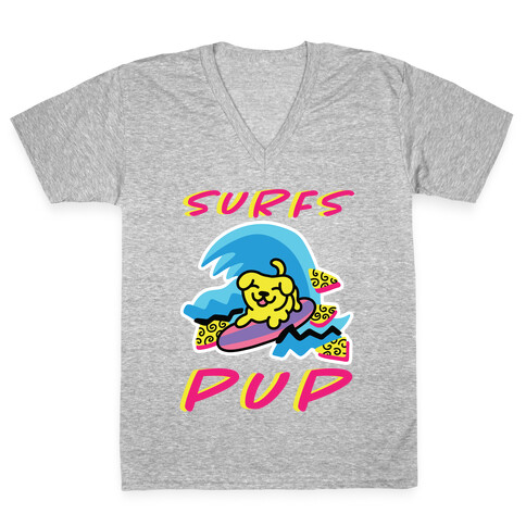 Surfs Pup V-Neck Tee Shirt