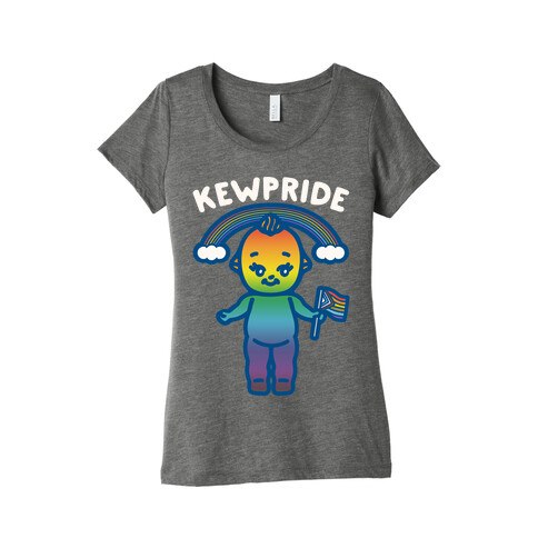 Kewpride White Print Womens T-Shirt