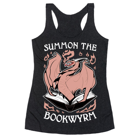 Summon The Bookwyrm Racerback Tank Top