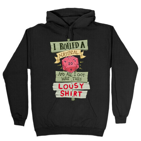 I Rolled A 20 And All I Got Was This Lousy Shirt Hooded Sweatshirt