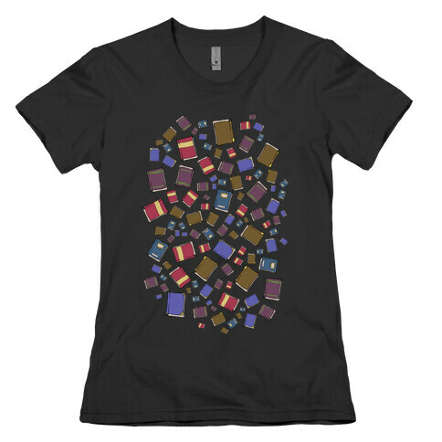 Book Collection Pattern Womens T-Shirt
