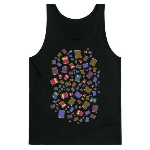 Book Collection Pattern Tank Top