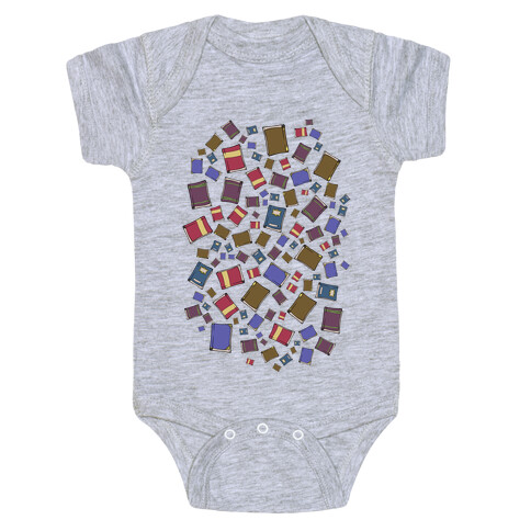 Book Collection Pattern Baby One-Piece