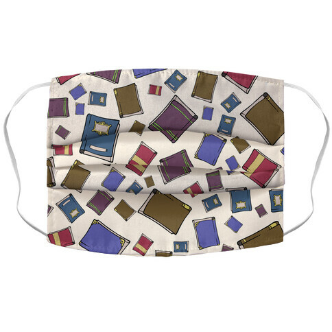 Book Collection Pattern Accordion Face Mask