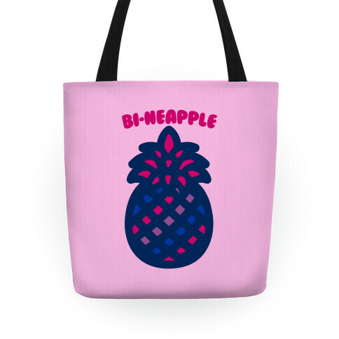 Bi-Neapple Bisexual Pride Pineapple Parody Tote