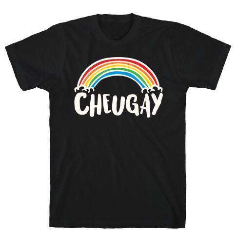 Cheugay Parody White Print T-Shirt