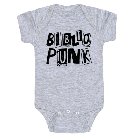 Bibliopunk Text Baby One-Piece