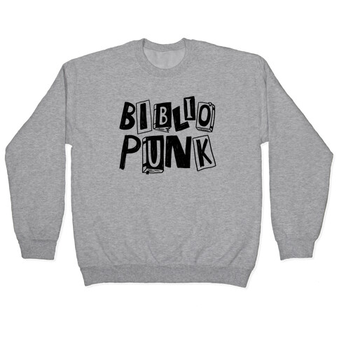 Bibliopunk Text Pullover