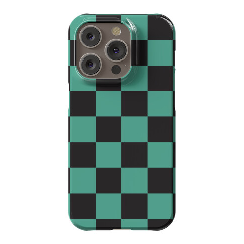 BLACK GREY Checkered Protective Phone Case iPhone 