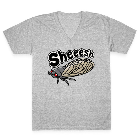 Sheeesh Cicada V-Neck Tee Shirt