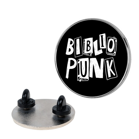 Bibliopunk Text Pin