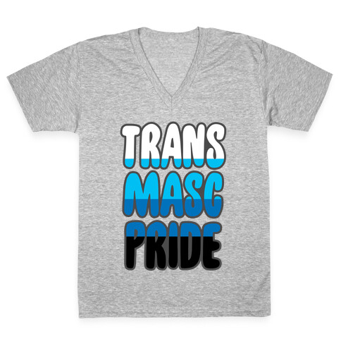Trans Masc Pride V-Neck Tee Shirt