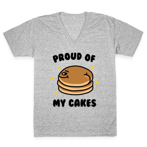 Proud of My Cakes V-Neck Tee Shirt