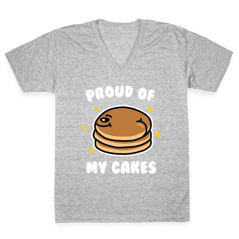 Proud of My Cakes V-Neck Tee Shirt