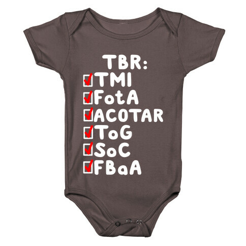 TBR Book Community  Baby One-Piece