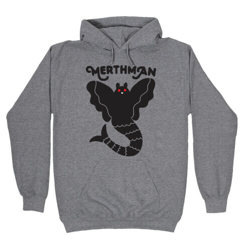 Merthman (Mermaid Mothman) Hooded Sweatshirt
