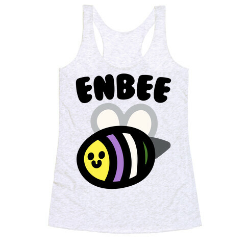 Enbee Enby Bee Gender Queer Pride Racerback Tank Top