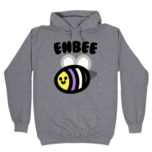 Enbee Enby Bee Gender Queer Pride Hooded Sweatshirt