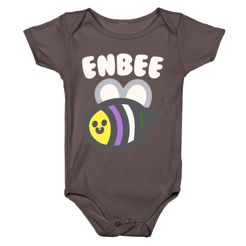 Enbee Enby Bee Gender Queer Pride White Print Baby One-Piece