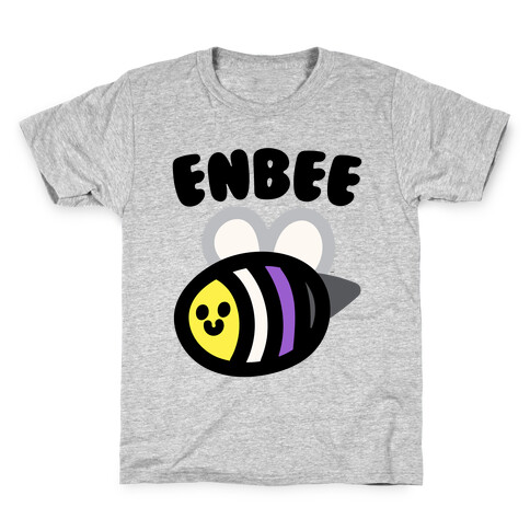 Enbee Enby Bee Non Binary Pride Kids T-Shirt