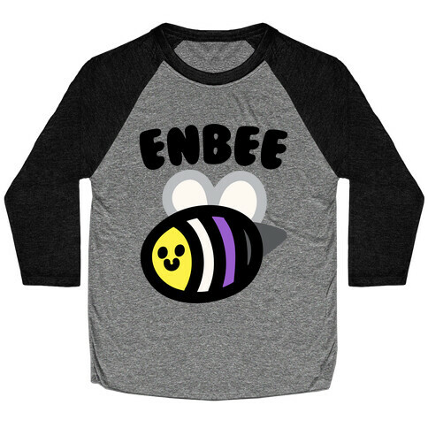 Enbee Enby Bee Non Binary Pride Baseball Tee