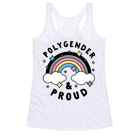 Polygender And Proud Racerback Tank Top