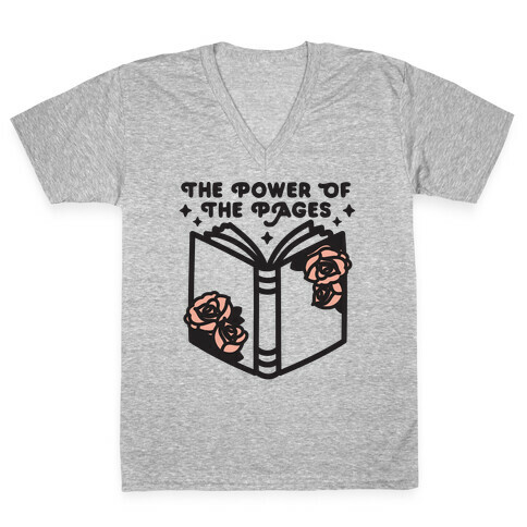 The Power Of The Pages V-Neck Tee Shirt