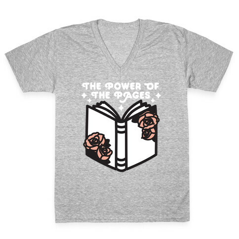The Power Of The Pages V-Neck Tee Shirt