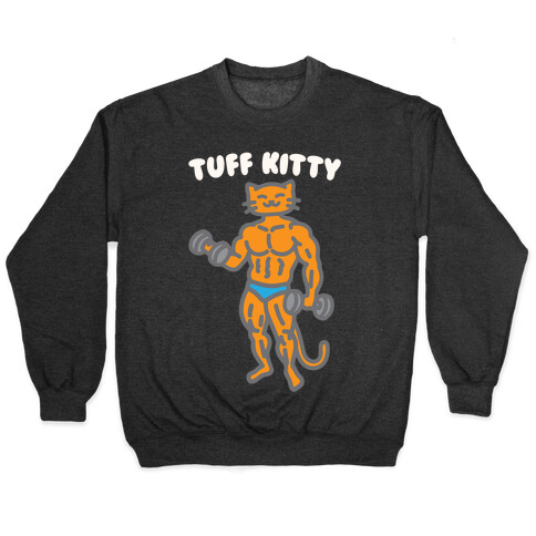 Tuff Kitty White Print Pullover