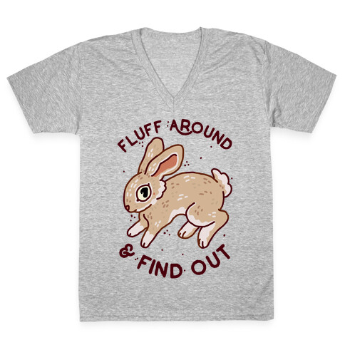 Fluff Around And Find Out V-Neck Tee Shirt