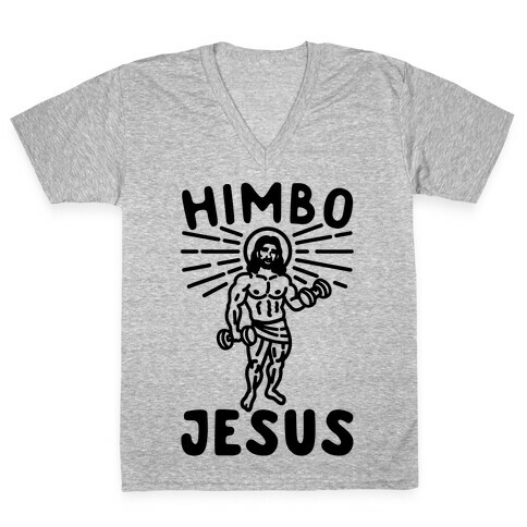 Himbo Jesus V-Neck Tee Shirt