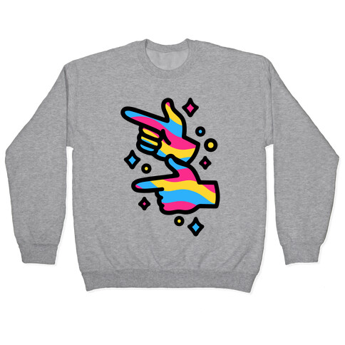 Pansexual Pride Finger Guns Pullover