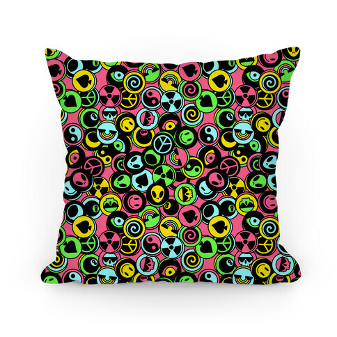 Pogs Collection Pattern Pillow