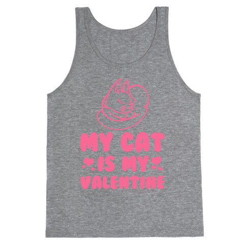 My Cat is My Valentine Tank Top