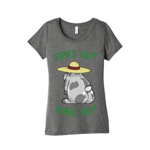 Sun's Out Buns Out Bunny Womens T-Shirt