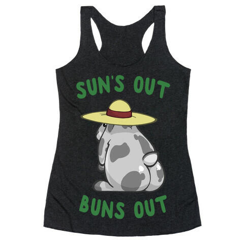 Sun's Out Buns Out Bunny Racerback Tank Top