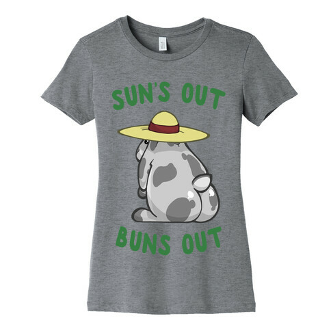 Sun's Out Buns Out Bunny Womens T-Shirt