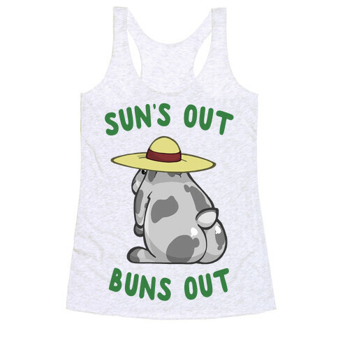 Sun's Out Buns Out Bunny Racerback Tank Top