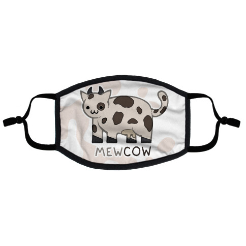 Mew Cow Flat Face Mask