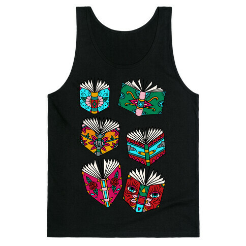 Punk Book Tattoo Pattern Tank Top