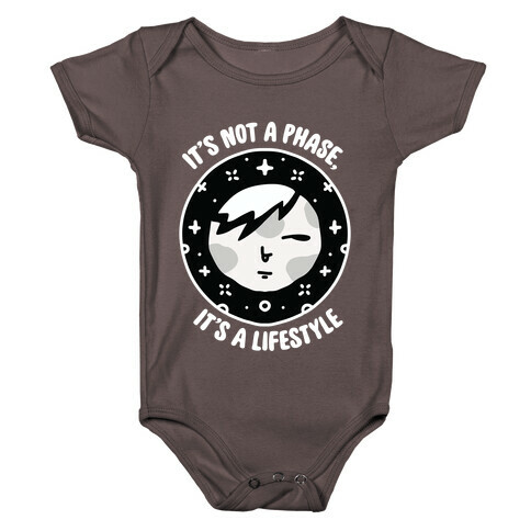 It's Not a Phase, It's a Lifestyle (Emo Moon) Baby One-Piece