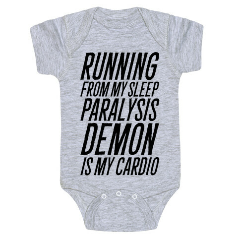 Running From My Sleep Paralysis Demon Baby One-Piece