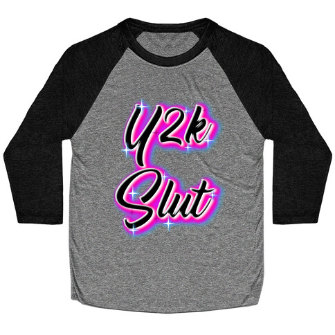 Y2K Slut Airbrush Baseball Tee