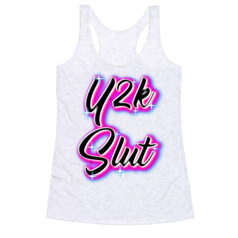 Y2K Slut Airbrush Racerback Tank Top