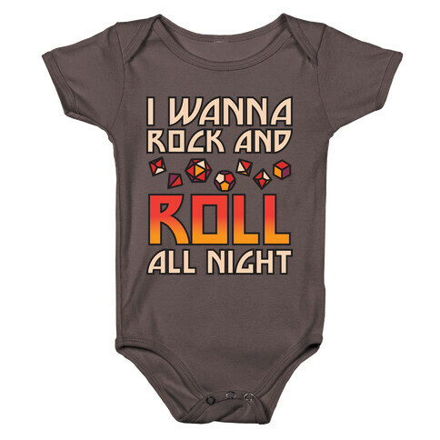I Wanna Rock And Roll All Night Dice Baby One-Piece