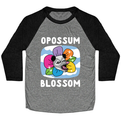 Opossum Blossom Baseball Tee