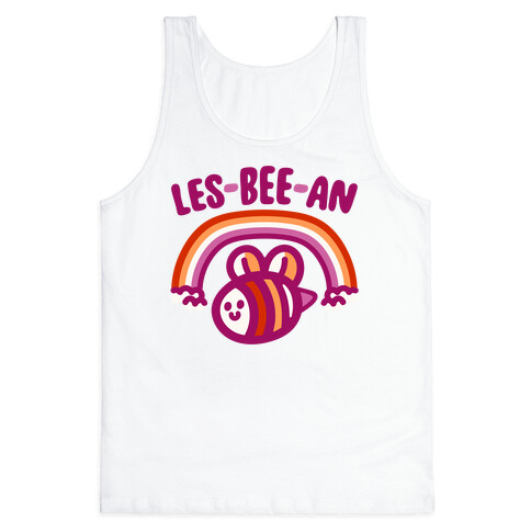 Lesbeean Lesbian Pride Bee Parody Tank Top