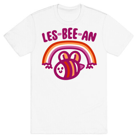 Lesbeean Lesbian Pride Bee Parody T-Shirt